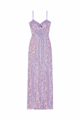 Sequined Cutout Maxi Dress