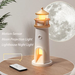 Moon Projection Lighthouse Lamp