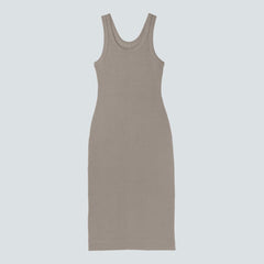 The ’90S Rib Dress | Clay