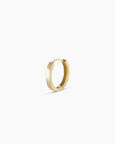 14K Gold Rose Single Hoop