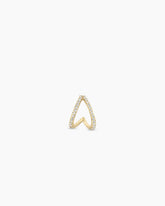 Diamond Pave Split Single Huggie