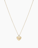 Pink Sapphire Vintage Heart Necklace