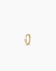 Diamond Solitaire Single Huggie
