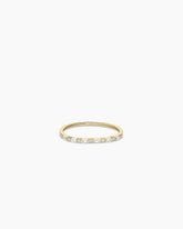 Diamond and White Sapphire Amara Row Ring