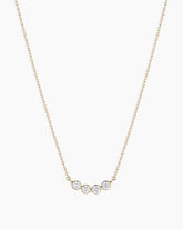 Lab Grown Diamond Halo Cluster Necklace