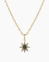 Vintage Burst Charm Necklace