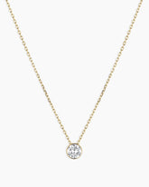 Lab Grown Diamond Halo Necklace