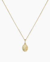 Diamond Beach Charm Necklace