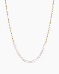 Finley Pearl Row Necklace