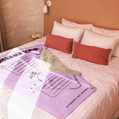 K-Drama School Lesson Cozy Warm Blanket Large 50x60 in | K-Drama Fan Gift