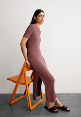 Elainaas Gmt Dye Kleid | Dark Berry