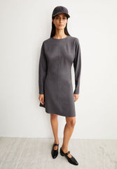 Calinaa Kleid | Steel Melange