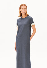 Un-Wasted Kleid | Steel Melange-Undyed
