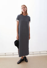 Un-Wasted Kleid | Steel Melange-Undyed