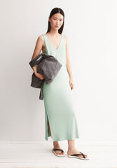 Ärmelloses Jersey-Midi-Kleid | Foam
