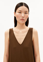 Ärmelloses Jersey-Midi-Kleid | Dried Palm