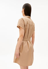 Poplin Larisaana Mini-Kleid | True Camel