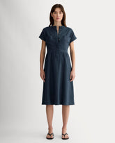 The Craft Dress In Linen | Navy