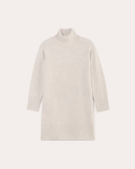 The Sweater Dress In Plush Cotton | Heathered Oat