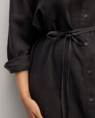 The Must-Have Shirtdress In Butterlite | Black