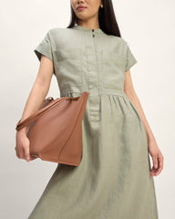 The Craft Dress In Linen | Sage Green