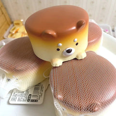 Cheese Puppy Cake Slow Rising Squishie