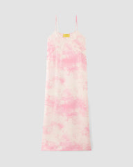 The Everlane X Marques' Almeida Satin Tie-Dye Dress | Pink Tie-Dye