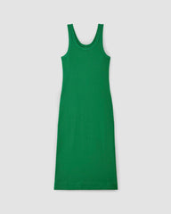 The ’90S Rib Dress | Grass Green