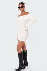 Emma Foldover Knitted Dress