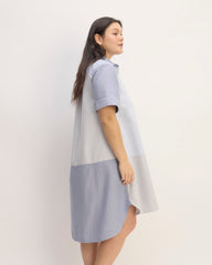 The Everlane X Marques' Almeida Patchwork Daytripper Dress | Blue Stripe Patchwork