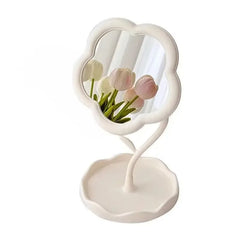 Cute Pastel Flower Korean INS Desktop Mirror
