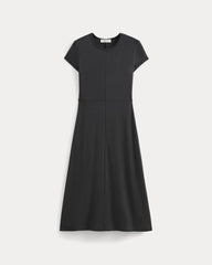 Midi Tee Dress In Butterknit | Black