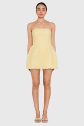 Strapless Bethany Romper In Crochet Lace