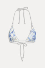 Ari Triangle Shine Bikini Top - Fleur de Bleu