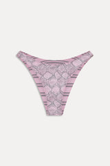 Dove Reversible Shine Bikini Bottom - Pink Stripe