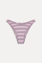 Dove Reversible Shine Bikini Bottom - Pink Stripe