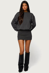 Jannah Sweatshirt Mini Dress