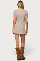 Arli Gingham Button Up Romper