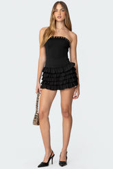 Doris Sheer Mesh Mini Dress