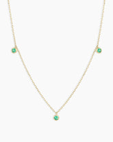 Classic Emerald Trio Necklace