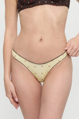 Full Moon Reversible Shine Bikini Bottom - Honey Bug
