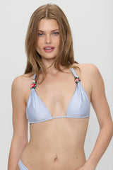 Kealy Reversible Shine Bikini Top - Bouquet