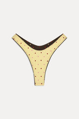 Full Moon Reversible Shine Bikini Bottom - Honey Bug