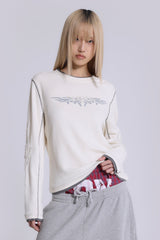 Off White Tattoo Applique Tee