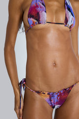 Melona Raw Edge Bikini Bottoms in Passionfruit