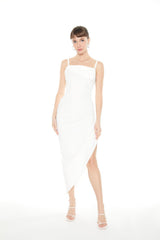 Asymmetrical Cami Midi Dress