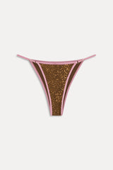 Luna Shine Bikini Bottom - Vintage Cheetah