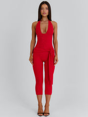 Malani Jumpsuit Red