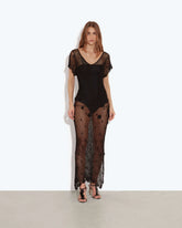 Flores Dress Black