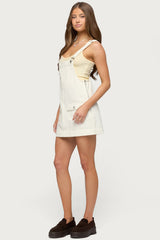 Overall Denim Mini Dress